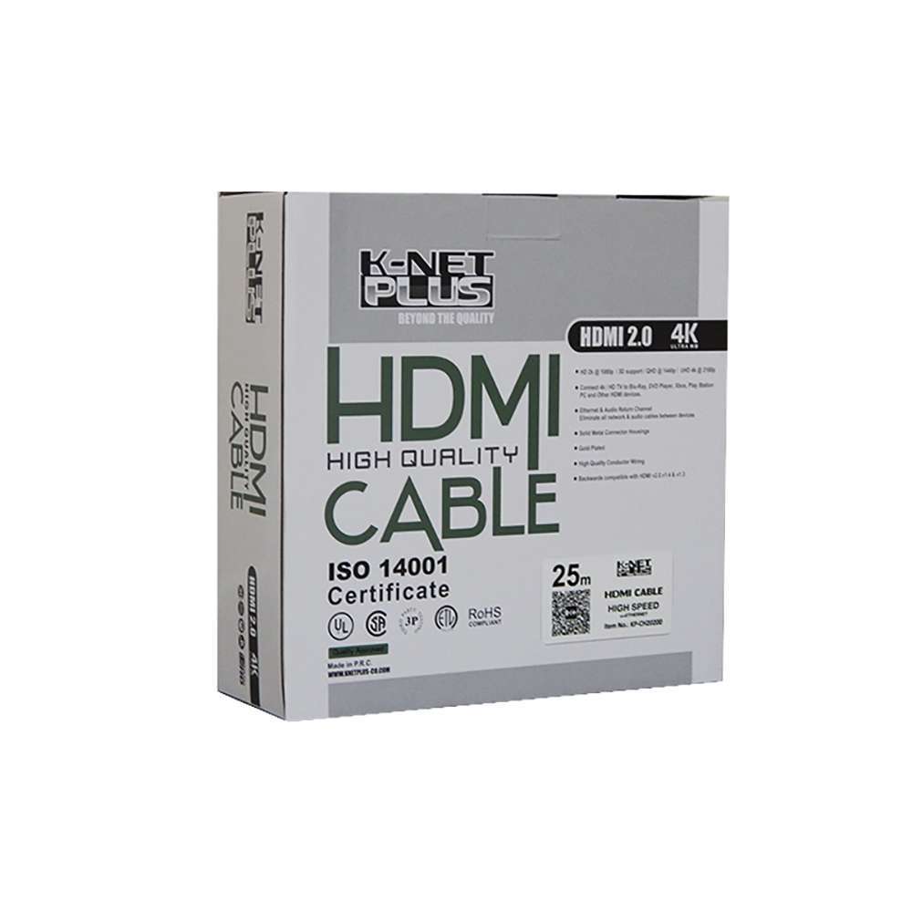 کابل ۲.۰ HDMI کی نت پلاس ۲۵ متری KP-CH20250 - Image 5
