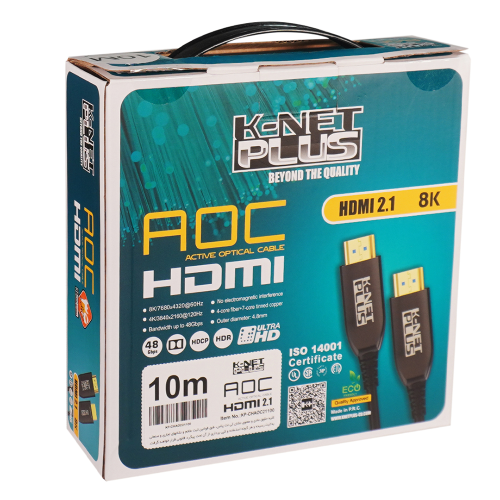 Knet Plus HDMI 2.1 AOC Cable 10m back pack