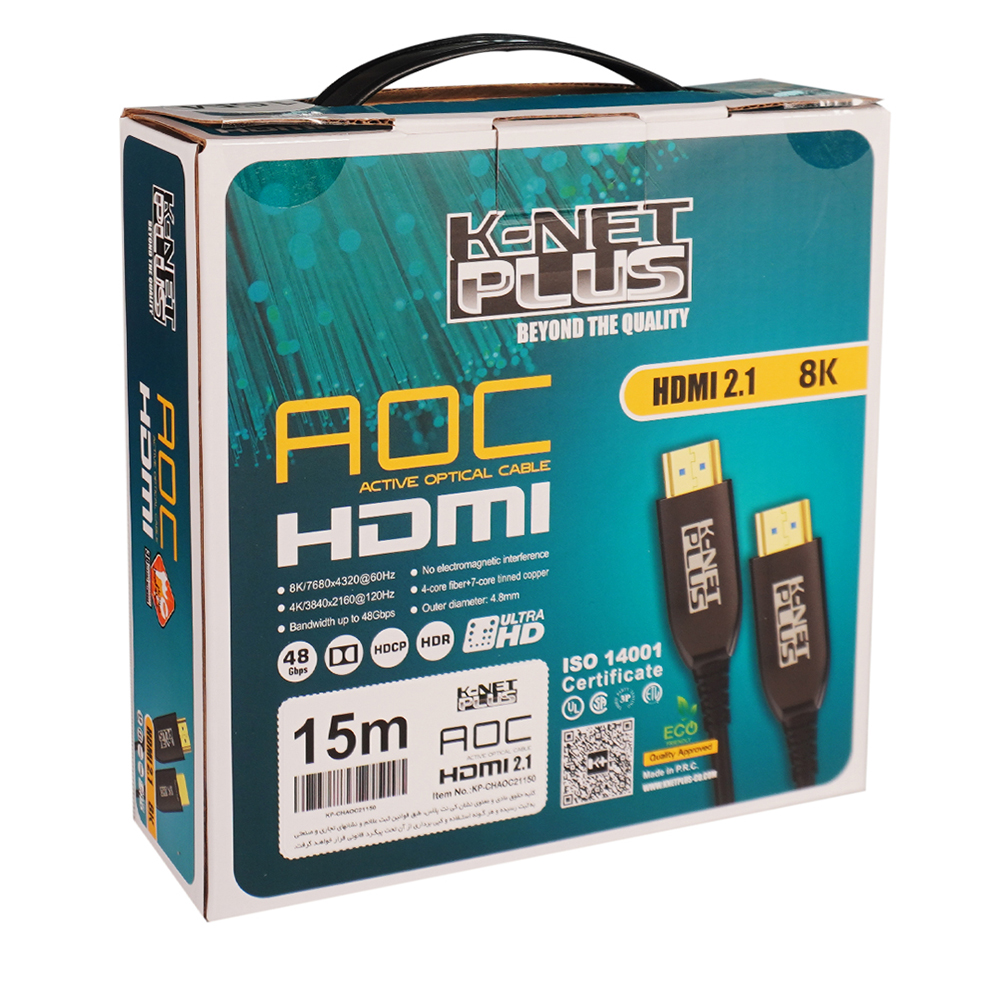 Knet Plus HDMI 2.1 AOC Cable 15m back pack